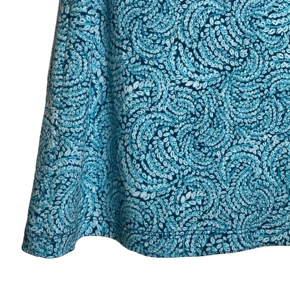 Michael Michael Kors Cold Shoulder Ruffled Halter Turquoise White Top XS - Picture 8 of 16